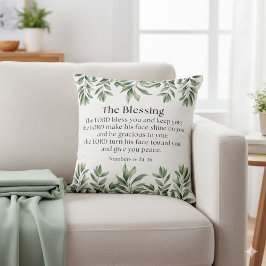 Almofada The Lord Bless You Numbers 6:24-26 Watercolor