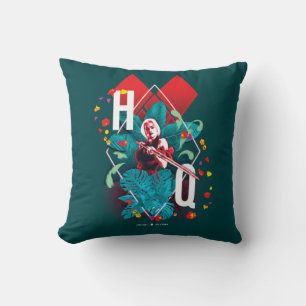 Almofada The Suicide Squad Harley Quinn Floral Diamond