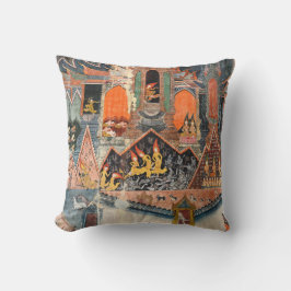 Almofada The Wall Paintings of Vat Pa Huak