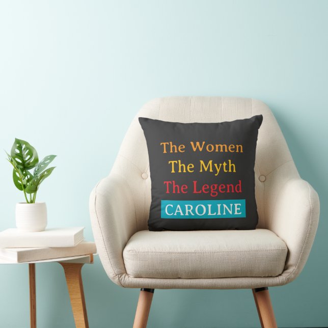 Almofada The Women, The Myth, The Legend personalized  (Cadeira)