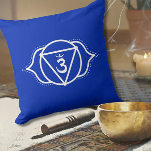 Almofada Third Eye Chakra   Ajna   Azul-Escuro   Meditação