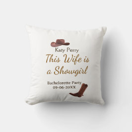 Almofada This Wife is a showgirl bachelorette party name da