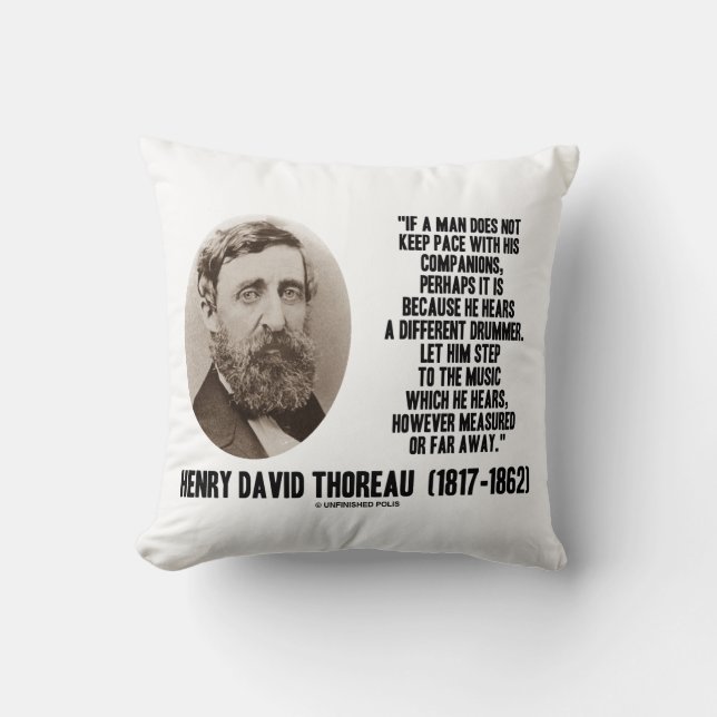 Almofada Thoreau Um Drummer Diferente Passeia Para A Música (Frente)