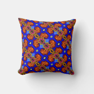 Almofada THP - 001 - azul & laranja - travesseiro