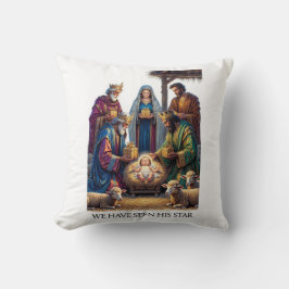 Almofada Three Wise Men T-Shirt, Adoration Epiphany Art