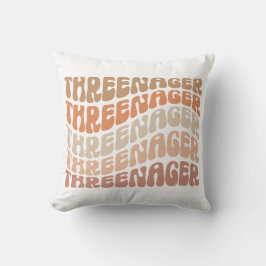 Almofada Threenager, aniversário de 3 anos, Terceiro Aniver