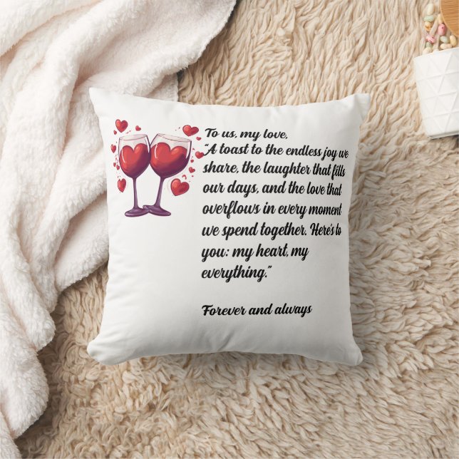 Almofada Throw Cushion “To us, my love" (Cobertor)