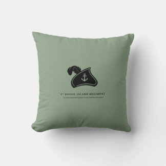 Almofada Throw Pillow — 1st Rhode Island Regiment