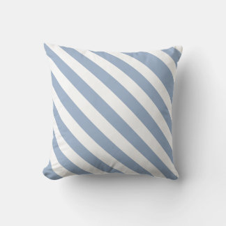 Almofada Throw Pillow Blue & White Stripe