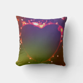 Almofada Throw Pillow Flame heart