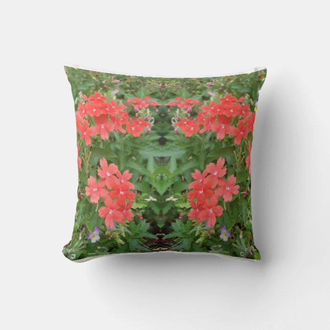Almofada Throw Pillow flowers  (Frente)