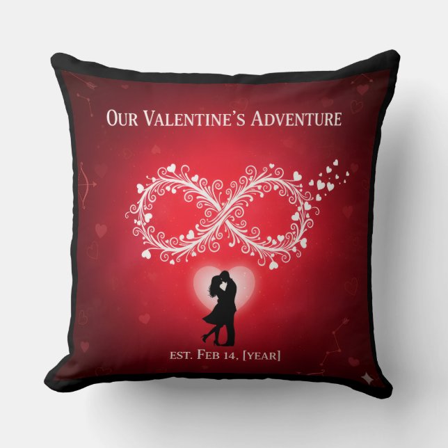 Almofada Throw Pillow for valentines day's (Frente)