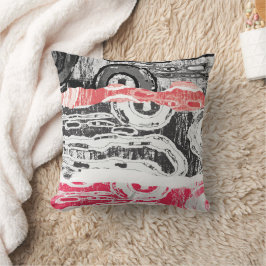 Almofada Throw Pillow – Friction Lands Abstract Design