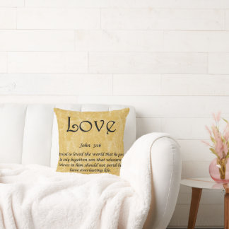 Almofada Throw Pillow -Love John 3:16