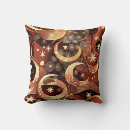 Almofada Throw Pillow – Luxury Terracotta Celestial Moon