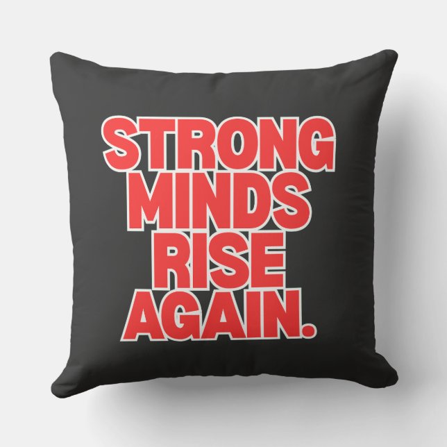 Almofada Throw Pillow – Modern Positive Message Home Decor (Verso)