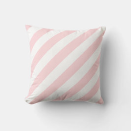 Almofada Throw Pillow Pink & White Stripe