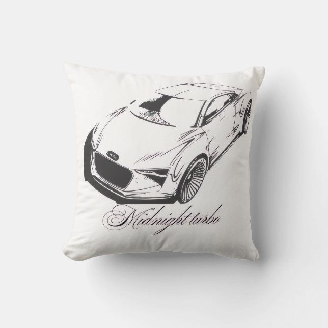 Almofada Throw Pillow Racing Car Phone Case | Transparent  (Frente)
