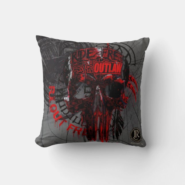 Almofada Throw Pillow Rebellion 78 Outlaw  (Frente)