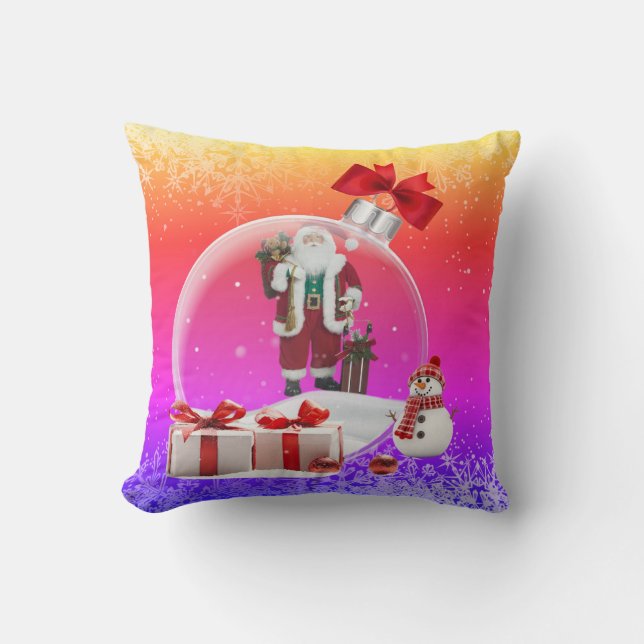 Almofada Throw Pillow Santa Claus  (Frente)