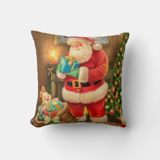 Almofada Throw Pillow Santa Clause in the house