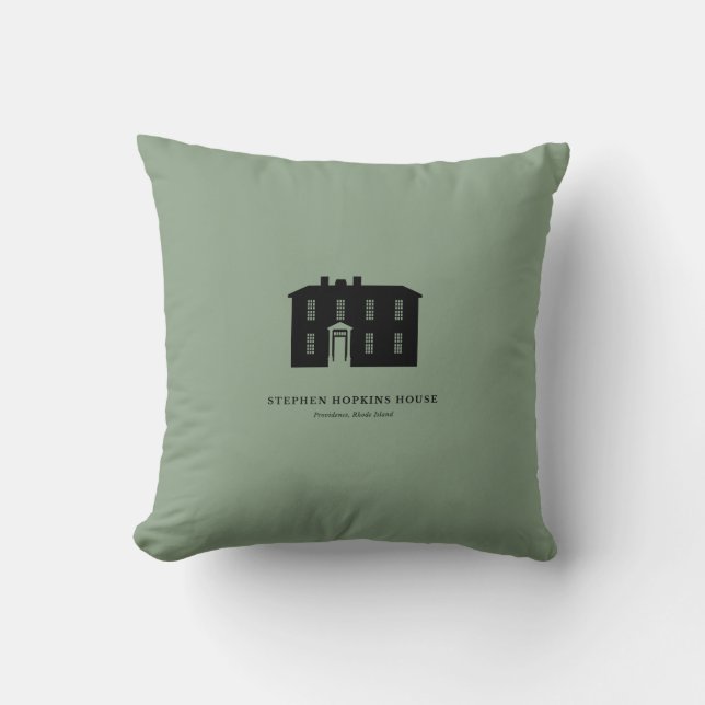 Almofada Throw Pillow — Stephen Hopkins House (Frente)