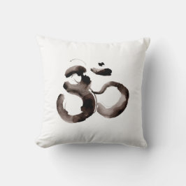 Almofada Throw pillow with Om motif