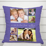 Almofada Tia Te Ama Foto Collage Roxo<br><div class="desc">Celebrar uma tia favorita com este travesseiro personalizado de keepsasasaes roxo com uma colagem de 6 fotos de seus sobrinhos e sobrinhos,  seus nomes,  "Eu te amo" ou "Nós te amamos" em um roteiro branco,  e se ela é chamada de "tia",  "tia",  "Tia",  etc.</div>