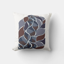 Almofada Tidal Echoes – Camiseta de Arte Abstrata em Tons T