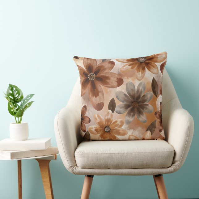 Almofada Tie Dye Autumn Floral (Cadeira)