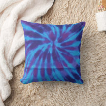 Tie Dye Blue Teal Purple Padrão Colorido Hippie