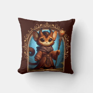 Almofada Tiefling Feline Fantasy Adventure