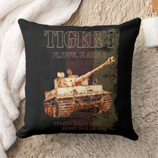 Almofada Tiger I German Heavy Tank WII com bandeira alemã