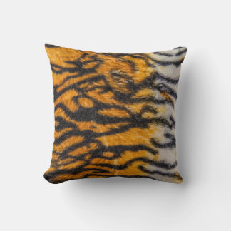 Almofada Tiger modelou fundo abstrato, animal, ásia.