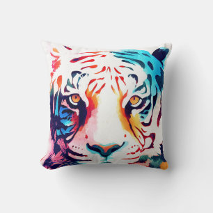 Almofada Tiger Wild Nature - Pintura De Cor Animal