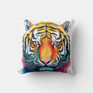 Almofada Tiger Wild Nature - Pintura De Cor Animal
