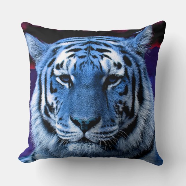 Almofada Tigre Azul (Frente)
