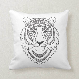 Almofada Tigre branco inspirado