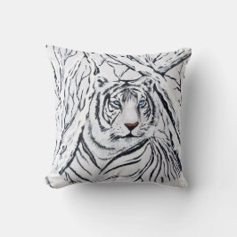 Almofada Tigre Branco Misturando