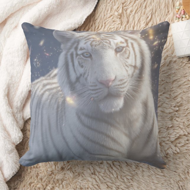 Almofada Tigre Branco Sereno (Cobertor)