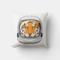 Tigre como astronauta com capacete