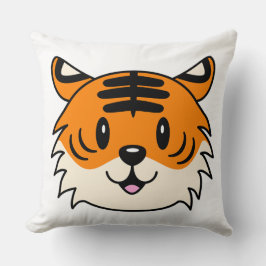 Almofada Tigre de Cartoon Sorridente