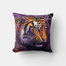 Almofada Tigre em roxo
