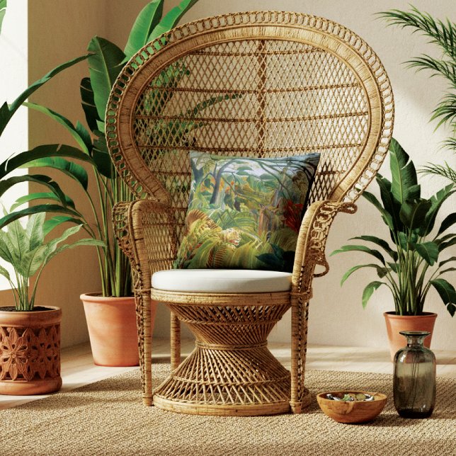 Almofada Tigre em uma tempestade tropical Henri Rousseau (Criador carregado)