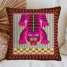 Tigre Japonês em Listras e Xadrez Funky
