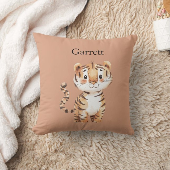 Almofada Tigre Laranja Fofo (Cobertor)