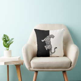 Almofada Tigre Preto e Branco
