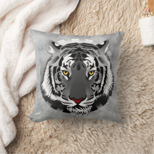 Almofada Tigre Preto E Branco