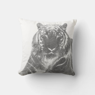Almofada Tigre Preto e Branco