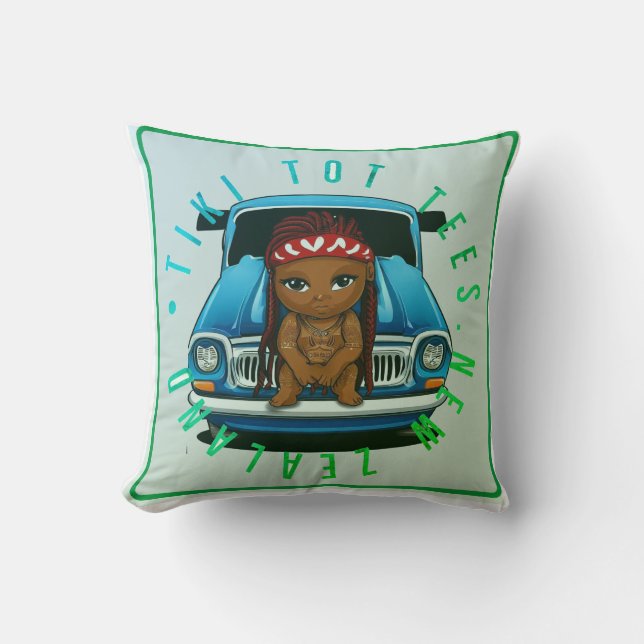 Almofada Tiki tots camisetas (Frente)